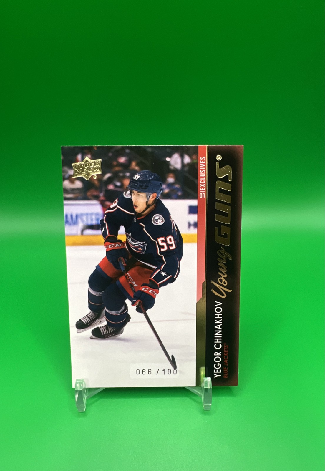 2021-22 Upper Deck Series 2 - Young Guns Yegor Chinakhov #471 UD Exclusives /100