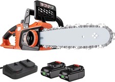 AIVOLT CORDLESS LOG CUTTER 40V 12IN ELECTRIC WITH OILER SYSTEM 2 X BATS