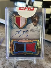 2020 Topps Triple Threads Baseball Sapphire Isan Diaz Auto Patch /10 Sealed 