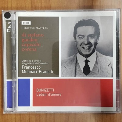 FRANCESCO MOLINARI-PRADELLI donizetti l'elisir d'amore EX/EX (2CD, Klassik)