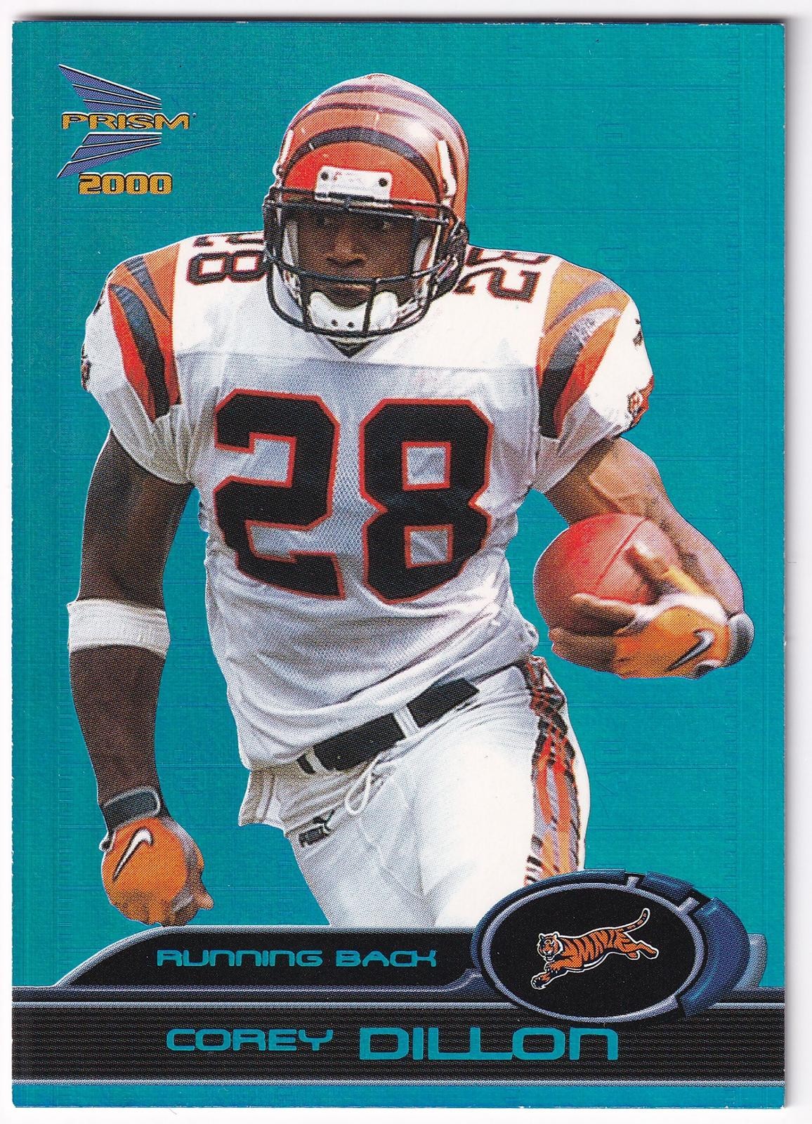 2000 Pacific Prism Prospects #20 Corey Dillon Holographic Blue /100