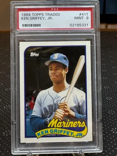KEN GRIFFEY JR 💥PSA 9 HOF RC💥 1989 Topps Traded Rookie (RC) #41T Mariners