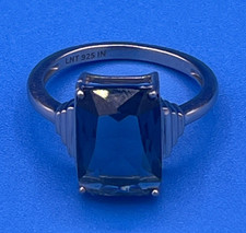 London Blue Tapas Sterling Silver Ring Size 9...