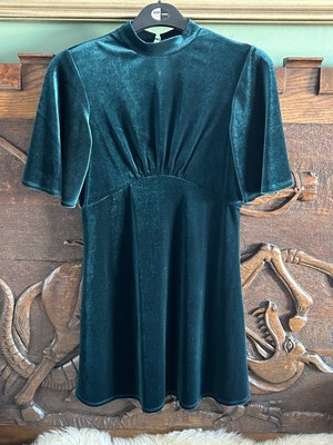 racing green dress Saloni Camille Bows Dress | Green | Size 4 main image 0