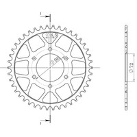 Zahnrad Stahl P520 - Z42 (DIS.14304) Suzuki 250 Dr S 82/87