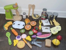 Hape Wooden Toy Food Fruit Vegetables And Stand Mixer No Bowl Lot Switzerland