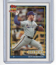 1991 Topps #313 Ron Robinson - Brewers