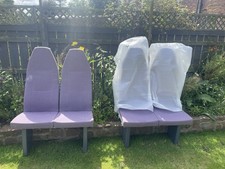Vintage British Rail Train Seats – 4 Pairs (8 Seats) Railway Memorabilia