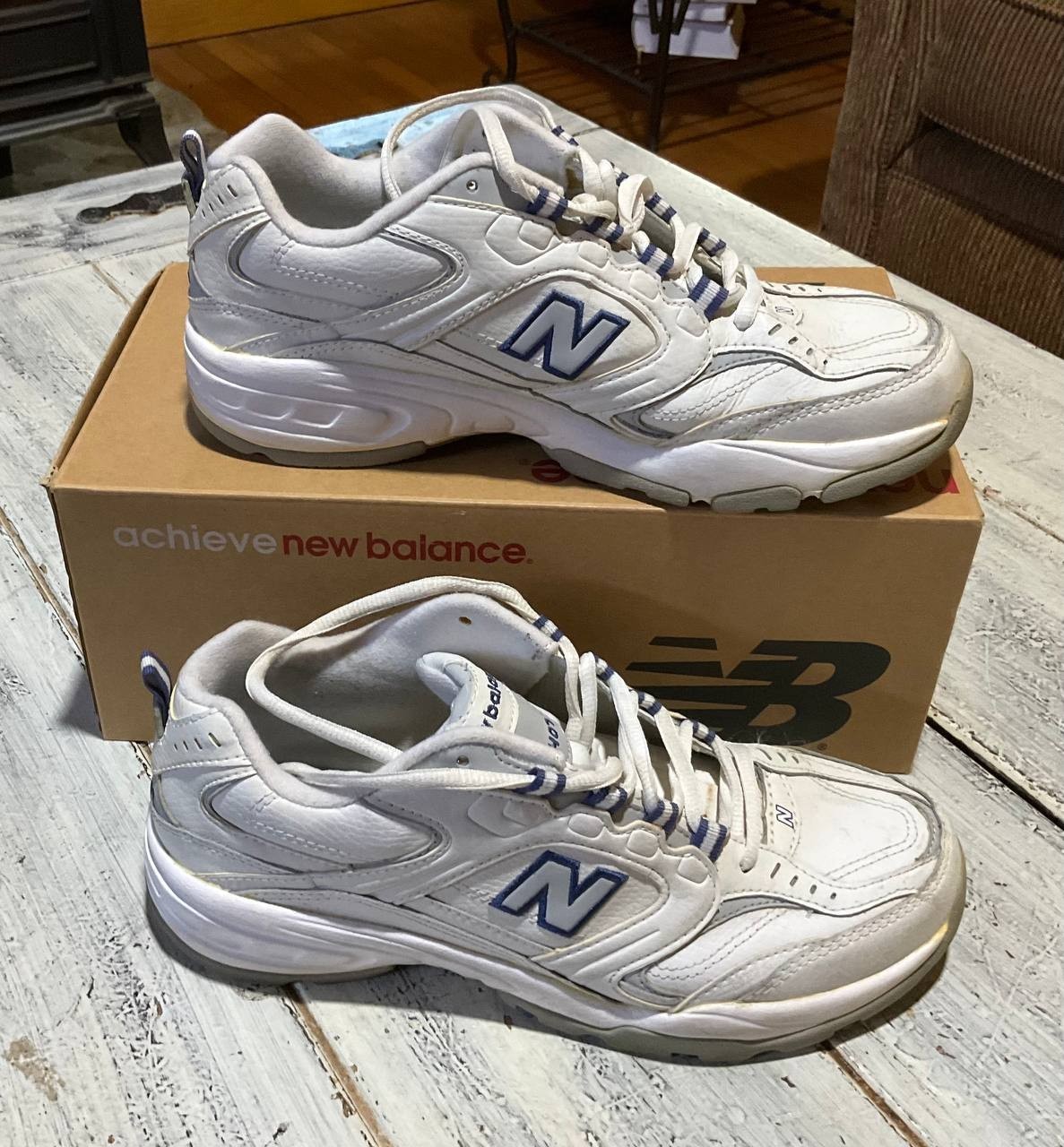 New Balance Womens 407 WX407WM White Casual Shoes Sneakers Size 8.5B NIB