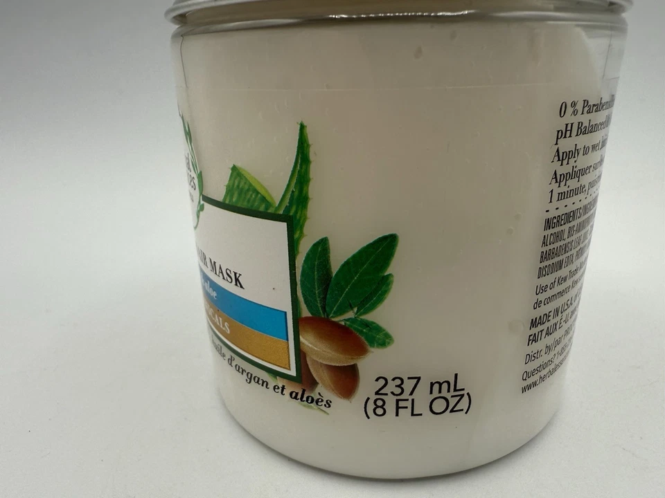 1 Herbal Essences Argan Oil  & Aloe Real Botanical Repairing Hair Mask 8fl. Oz - Image 3 of 4