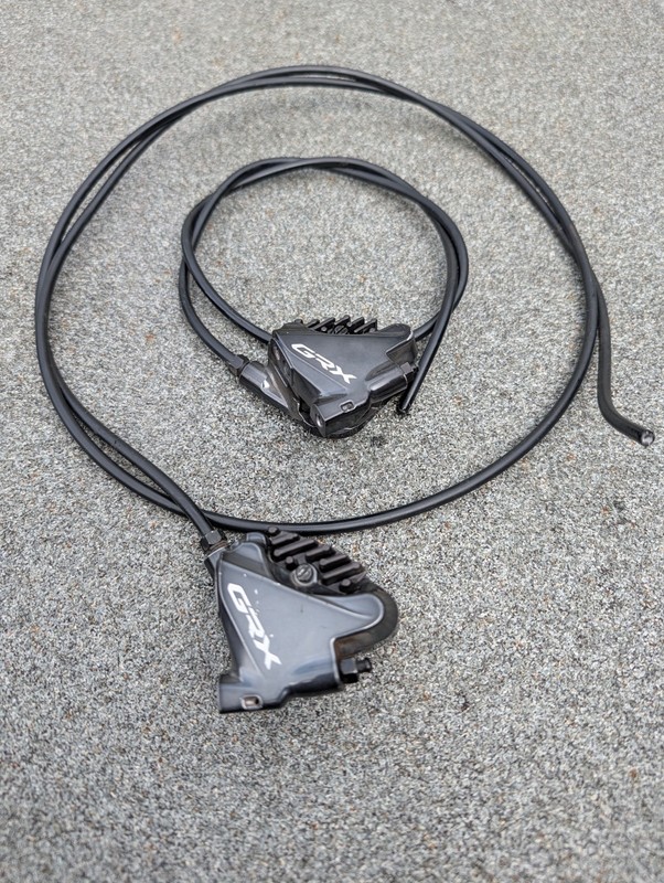 Shimano BR-RX810 GRX Hydraulic Disc Brake Calipers, Front and Rear Flat Mount