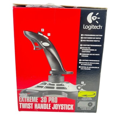 Logitech Extreme 3D Pro Twist Handle Joystick 963290-0403 PC Mac USB Flight E3DP
