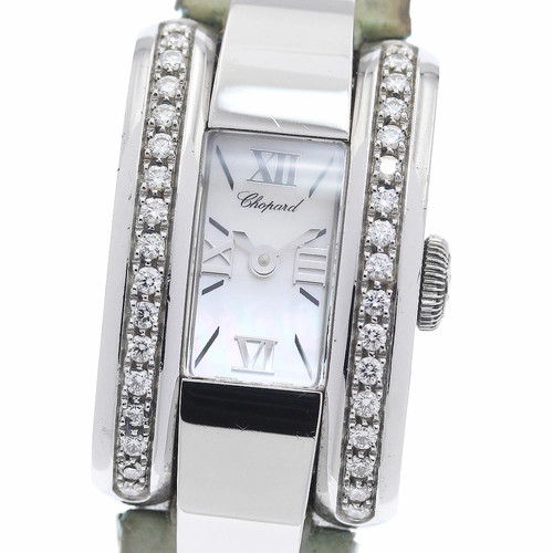 Chopard La Strada Diamond Bezel Shell Dial Quartz Ladies Watch...