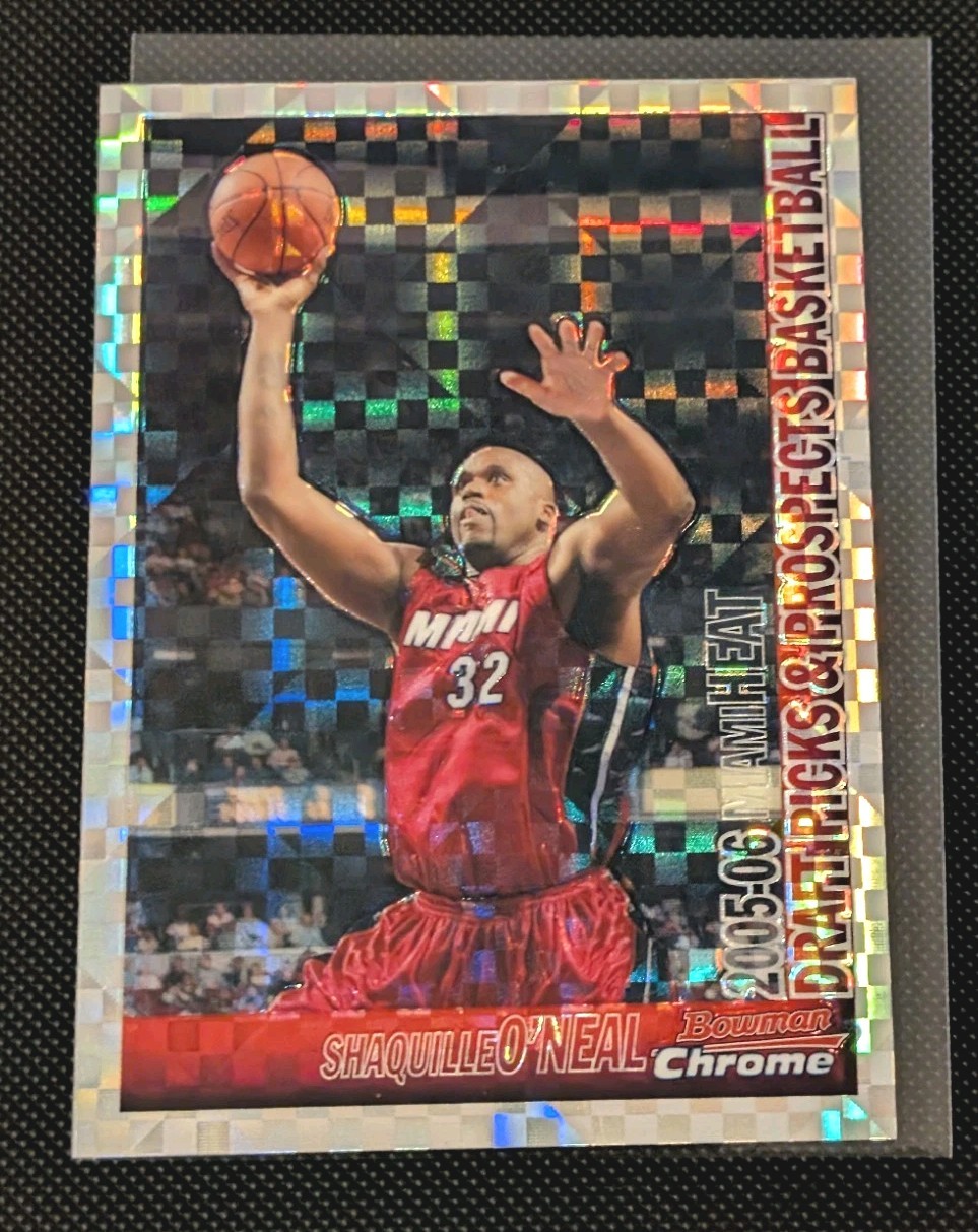 2005-06 Bowman Draft Picks & Prospects Shaquille O'Neal Chrome XFractor #110/150