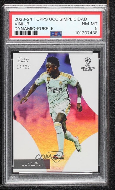 2023 Simplicidad UEFA Club Competitions Dynamic 14/25 Vinicius Junior PSA 8 19cc