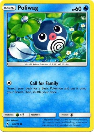 Poliwag - 37/214 - Common LP Unbroken Bonds