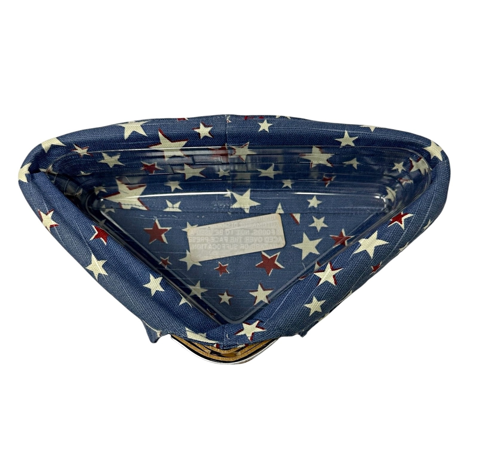 Longerberger 2009 Inaugural Basket w Lid Protector Fabric Liner Triangle Flag