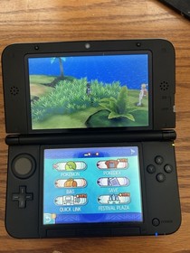Nintendo 3DS XL Handheld System - Blue/Black Console With Pokemon Sun Charger!