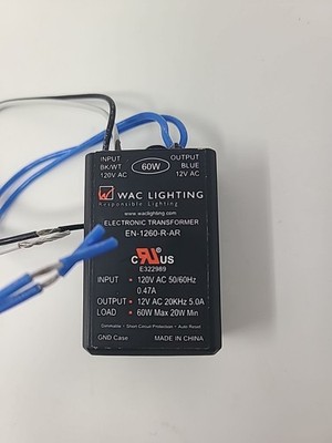 WAC Lighting EN-1260-R-AR Electronic Transformer, 120V - 12V 60W Max