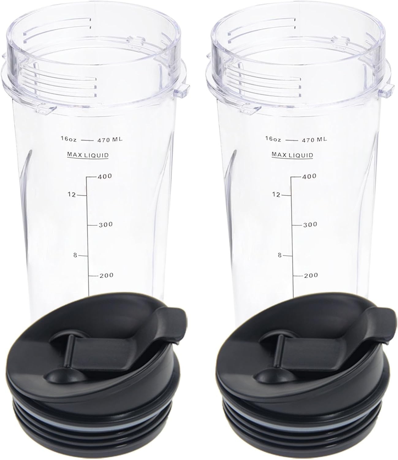 16Oz Replacement Cups for Ninja BL660 BL770 QB3001SS Fit Com
