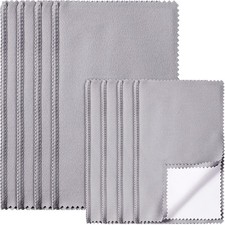 8 Pieces Large Jewelry Polishing Cloth Set Cleaning Cloths Silver Polishing C...