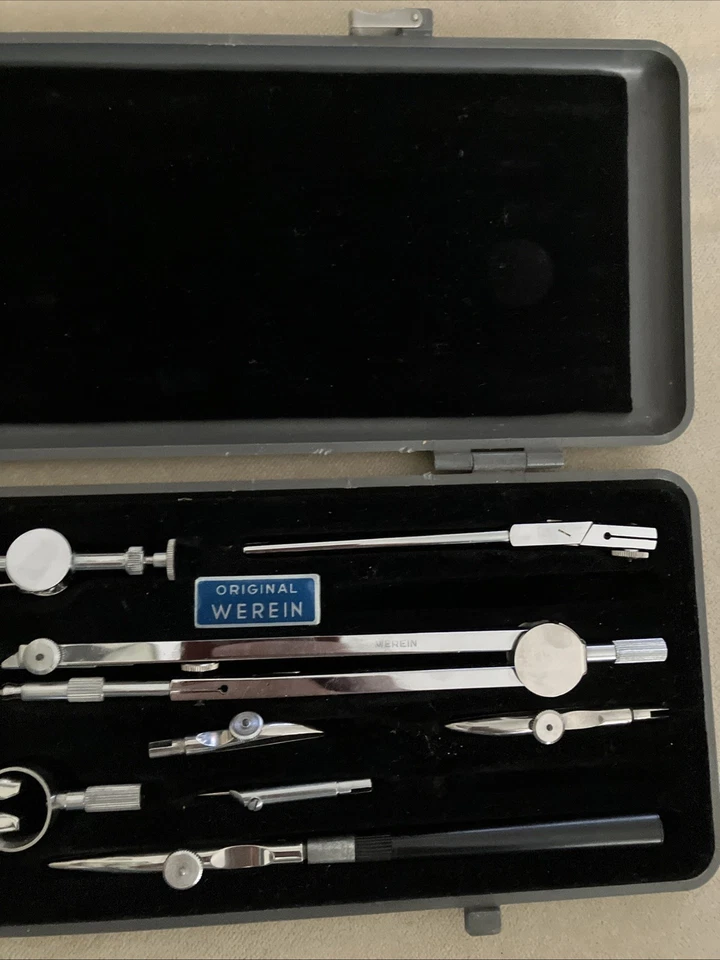 Set da disegno tecnico ORIGINAL WEREIN – Vintage – Manca barra di estension - Immagine 4 di 4