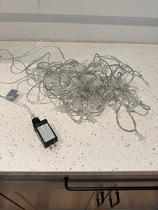 Decorative star lights. Blue light over 30’