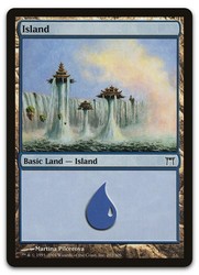 Island #292 Champions of Kamigawa MTG Basic Land