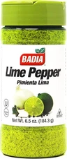 (Free Duty Tax) Badia Lime Pepper Seasoning, 6.5 oz - Pepper, Garlic & Onion