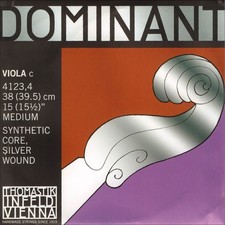 Dominant 16"-17" Viola C String - Silver/Perlon: Medium