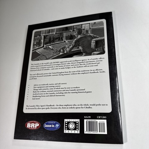 Laundry Files Agents Handbook RPG -- Cubicle 7 Entertainment Durall 2011 Print - Picture 4 of 4