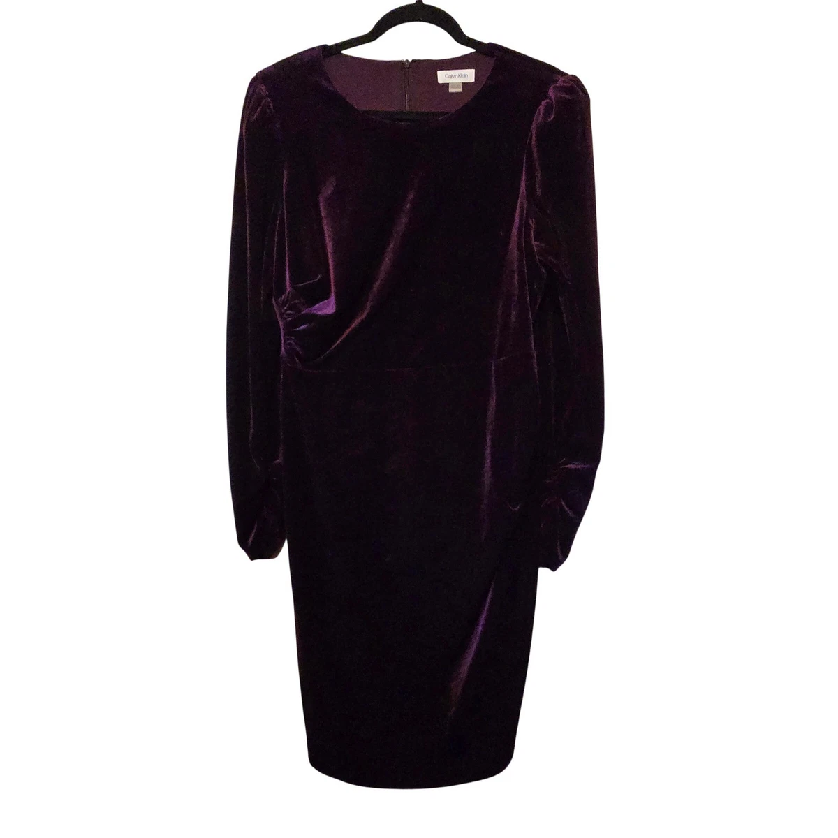 calvin klein velvet dress purple Calvin Klein Velvet Dress Calvin Klein Velvet Midi Shift Dress Women's India Ubuy
