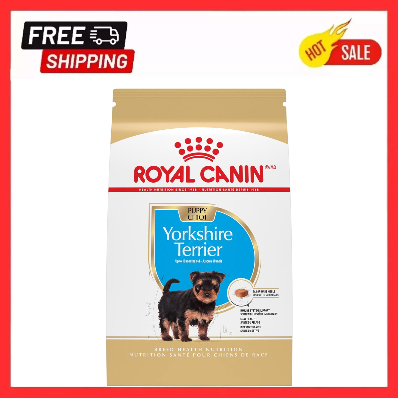 Breed Health Nutrition Yorkshire Terrier Puppy Dry Dog Food,