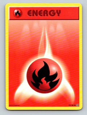 Fire Energy 92/108 Common Evolutions Pokemon Lightly Played