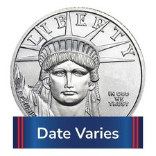 Random Year $25 1/4-oz American Platinum Eagle BU 2699.16 per troy oz