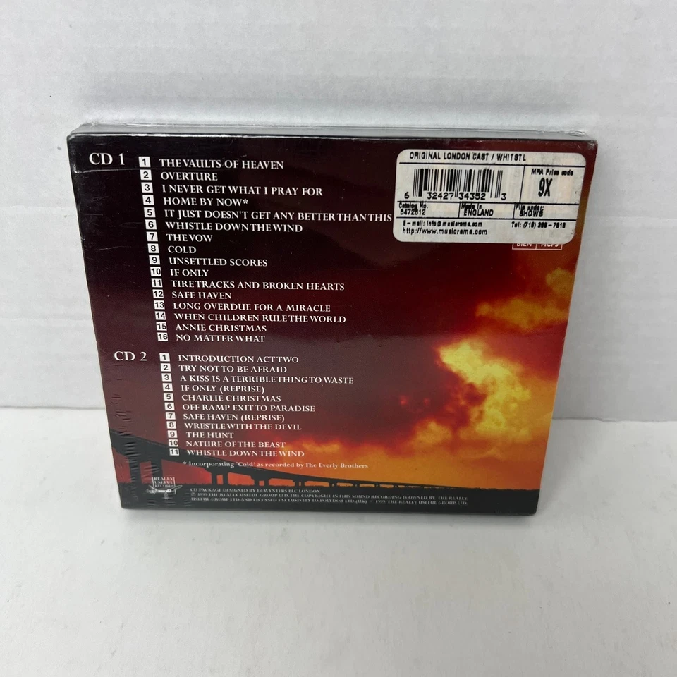 Andrew Lloyd Webber & Jim Steinman Whistle Down The Wind CD 1999 Cast New - Image 4 of 4