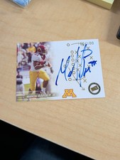 Marion Barber III 2005 Press Pass Gold Auto Cowboys Golden Gophers 100/100 ZS