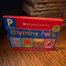 Flash Cards Scholastic Rhyming Pairs Educational Rhyming Game 36 Ages 4-7 (2008)