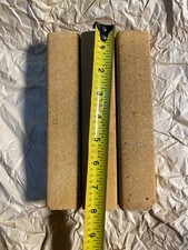Lot Of 3 - Kiln Approx. 8" Tall x 1 1/2" Wide Squared End Posts