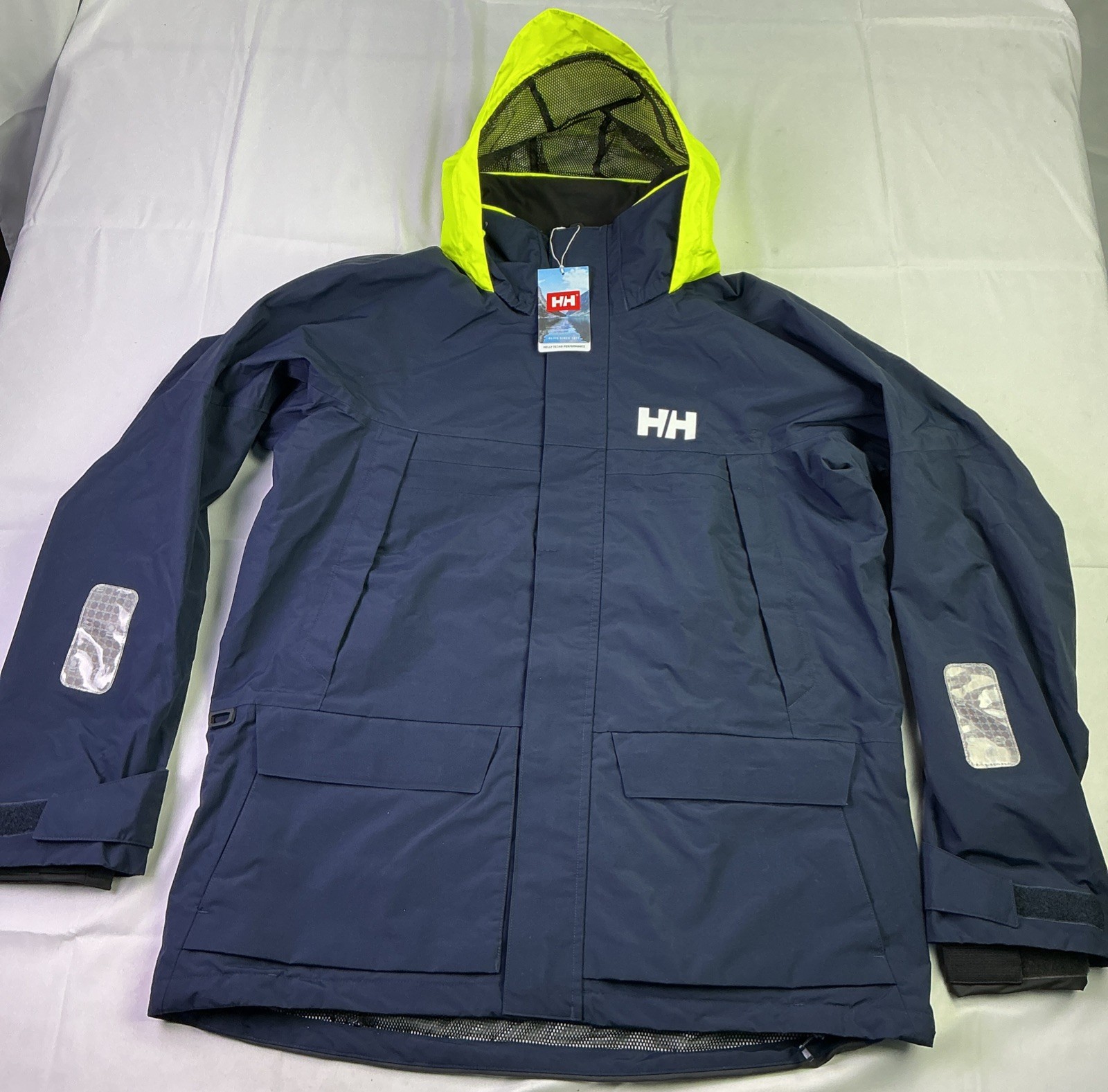 Helly Hansen Men's Pier 4.0 Skiing Snow Hooded Jacket-Navy B