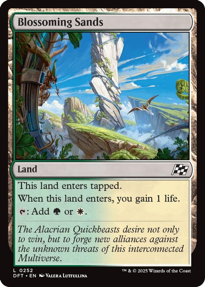 2025 Magic: The Gathering: Aetherdrift - Blossoming Sands (#252, L, Near Mint)