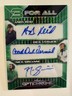 ANDY REID + DICK VERMEIL + NICK SIRIANNI 2025 Leaf Optichrome Green AUTO 1/1 WOW