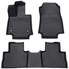 Floor Mats Liner Carpets For 2019-2024 Toyota Rav4 Tpe Rubber All Weather 3pcs Floor Mats Liner Carpets For 2019-2024 Toyota Rav4 Tpe Rubber All Weather 3pcs