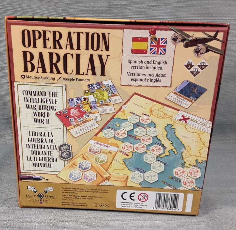 Operation Barclay Board Game ~ Gamefound Edition Unplayed ~ Open NEW Shrink Wrap - Image 3 of 4