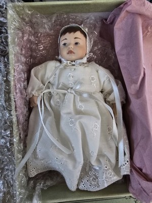 Shoe Box Babies 8'' Porcelain ''Heather'' by Mia and Me-Artist Sandy Jura LE 89/800