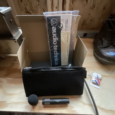 Audio-Technica PRO 37 Cardioid Condenser Mic XLR, 141 dB SPL, Black
