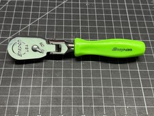 Snap-on Tools 38 Drive Stubby Length Flex Ratchet Fhkfd80a Hard Handle Green Snap-on Tools 38 Drive Stubby Length Flex Ratchet Fhkfd80a Hard Handle Green