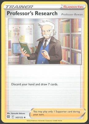 Professor's Research Holo 147/172 SWSH09: Brilliant Stars NM