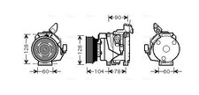 AVA QUALITY COOLING TOAK437 Kompressor, Klimaanlage für TOYOTA