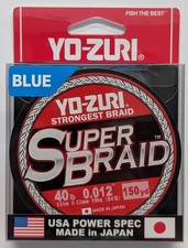 Yo Zuri Super Braid 40 Lb Test 150 Yard Blue